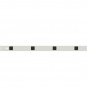 Dezimeter- cm-Lineal, 100 cm, Kunststoff weiß, Profil I, mit 4 Magneten 